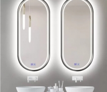 Gương nhà tắm bầu dục khung sơn tĩnh điện cao cấp - DKL612.4A
