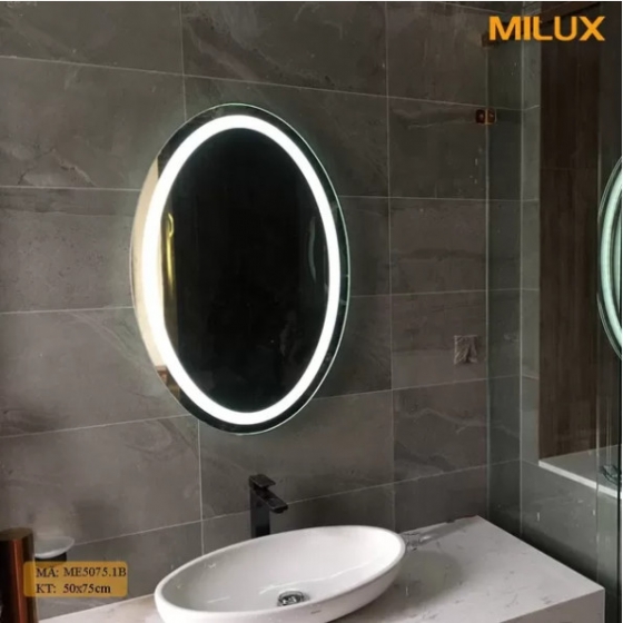 Gương đèn led nhà tắm đẹp hình elip ME5075.1B