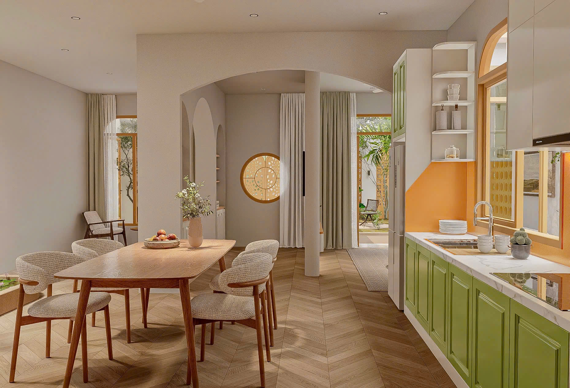 Công trình Nhà phố Mr Tuấn- Tân Hạnh- Phòng bếp 02