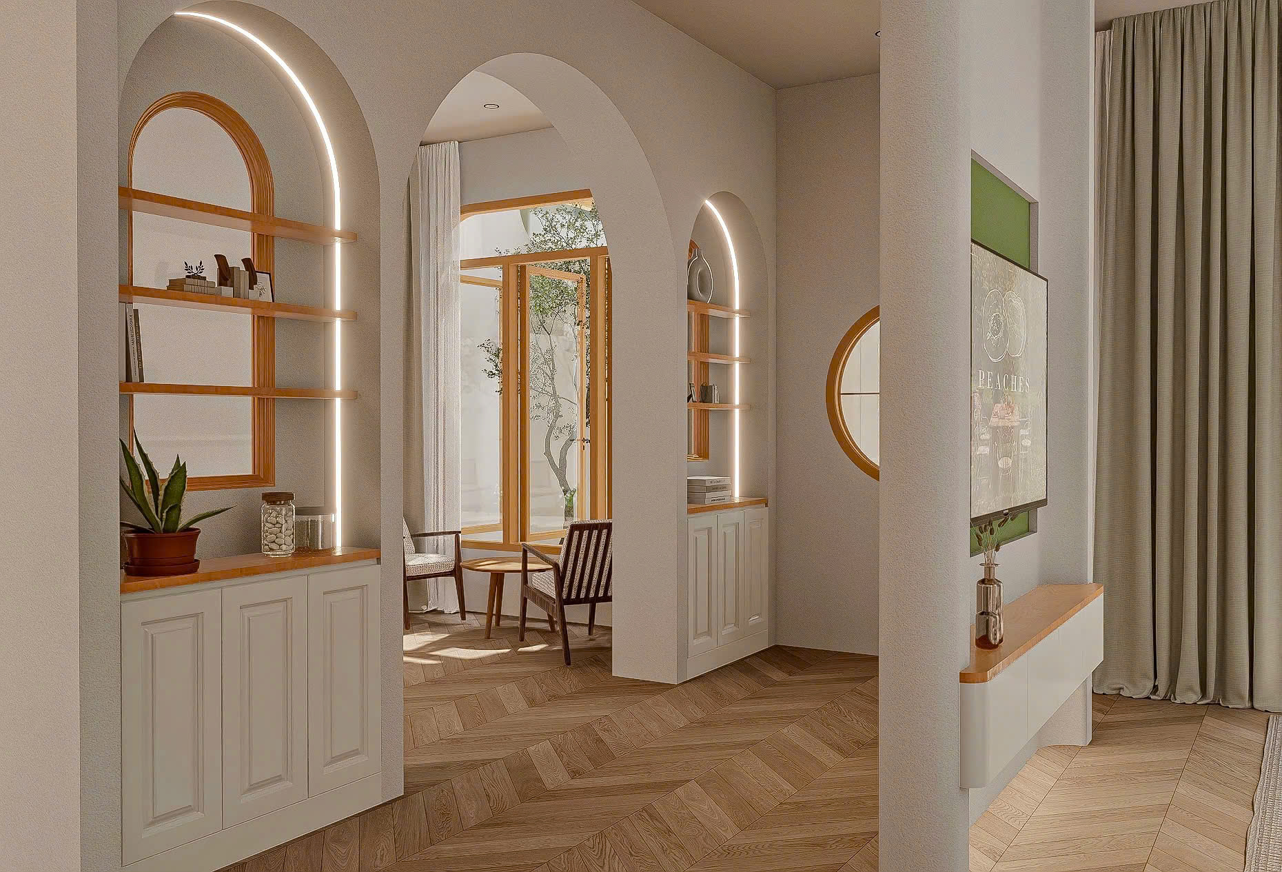 Công trình Nhà phố Mr Tuấn- Tân Hạnh- Phòng khách 03