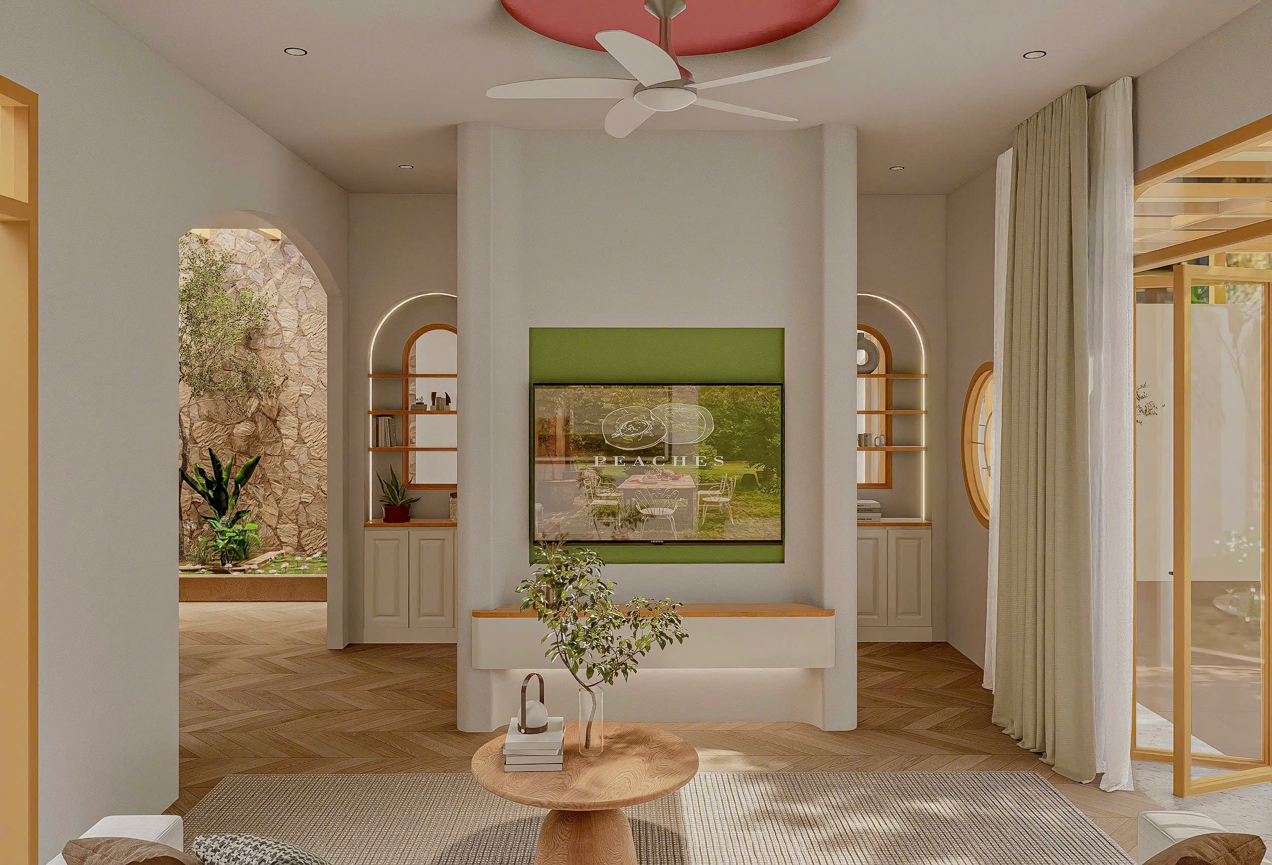 Công trình nhà phố Mr Tuấn- Tân Hạnh- Phòng khách 02